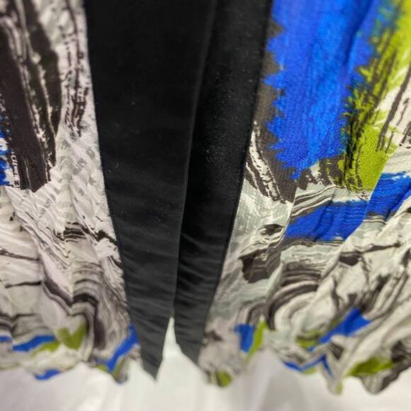 Lane Bryant Abstract Multicolor Crinkled Overpiece Duster Size 14/16 - Picture 5 of 9